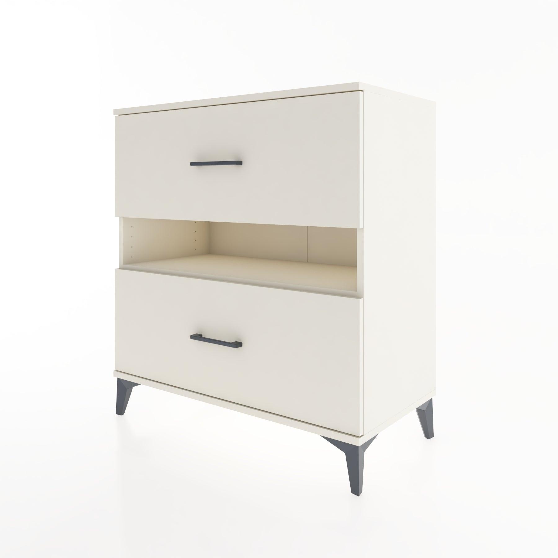 Woodntry Modüler Şifonyer Aytaşı 88x44x84 cm Çekmeceli ve Raflı CR2-1
