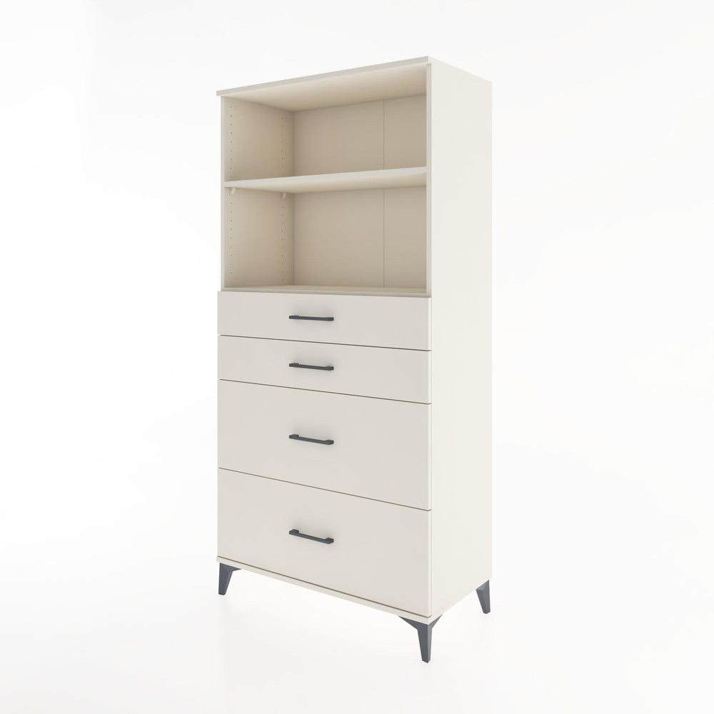 Woodntry Modular Cabinet Moonstone 88x44x170 cm with Drawers and Shelves CR47-1