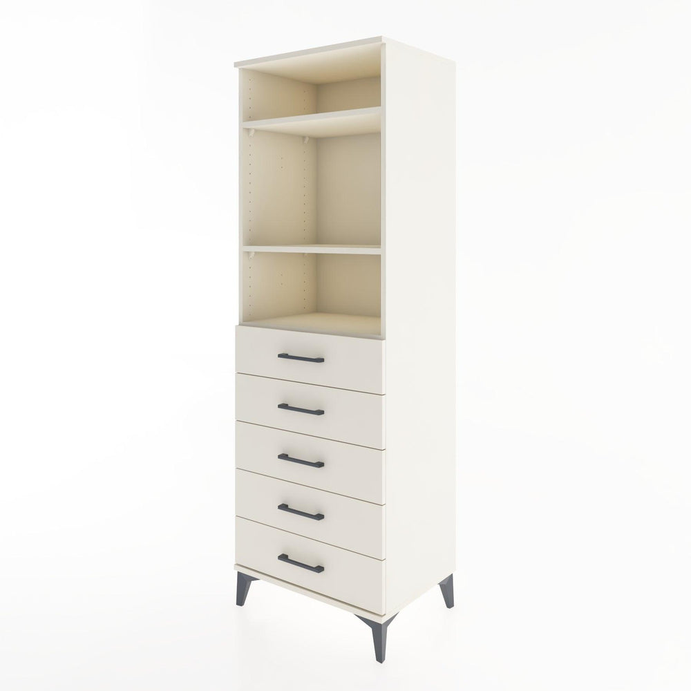 Woodntry Modular Cabinet Moonstone 60x44x170 cm with Drawers and Shelves CR35-1
