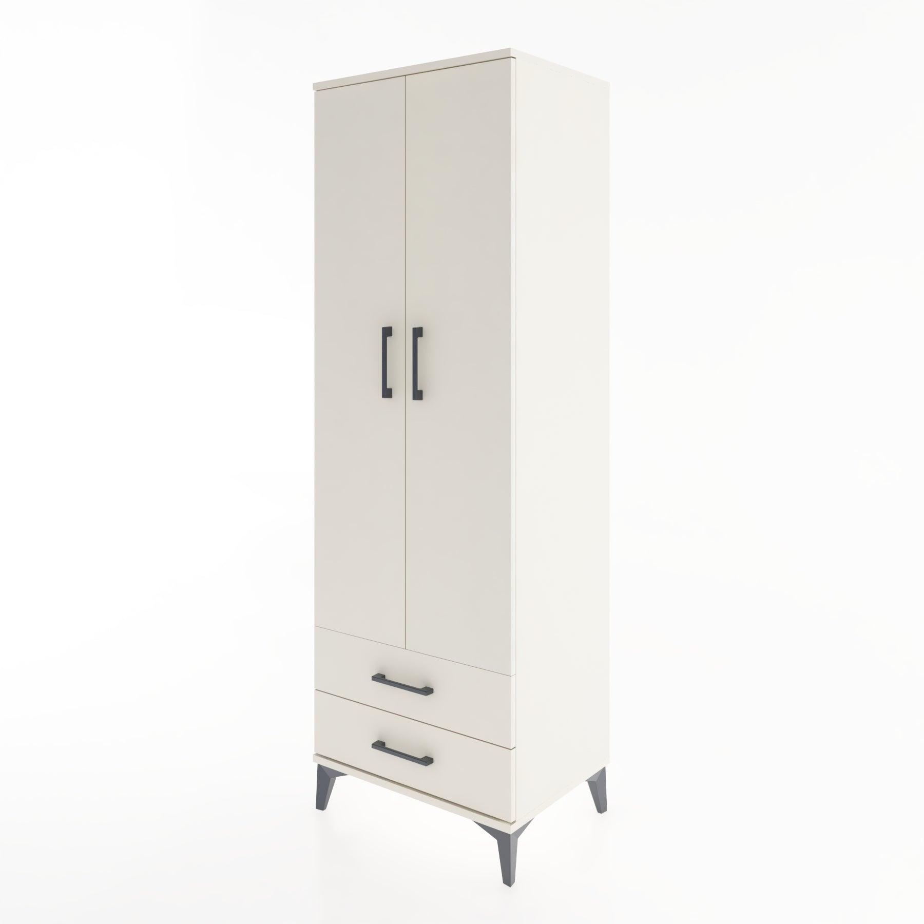Woodntry Modular Cabinet Moonstone 60x44x170 cm with Doors and Drawers KC7-1