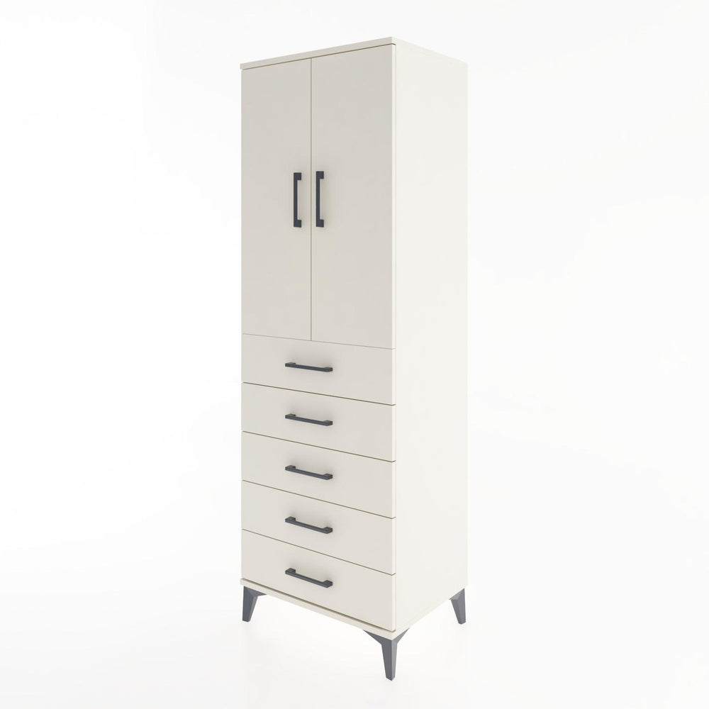Woodntry Modular Cabinet Moonstone 60x44x170 cm with Doors and Drawers KC4-1