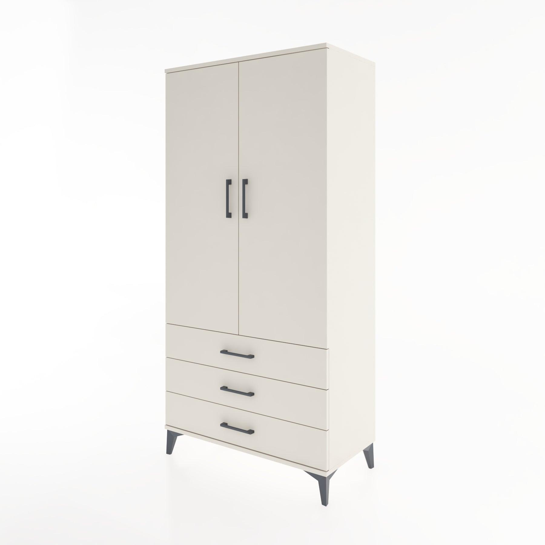 Woodntry Modular Cabinet Moonstone 88x44x170 cm with Doors and Drawers KC6-1