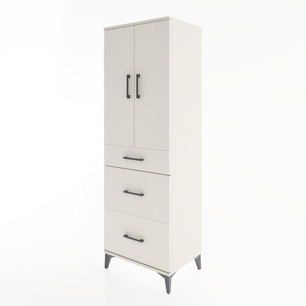 Woodntry Modüler Dolap Aytaşı 60x44x170 cm Kapaklı ve Çekmeceli KC20-1