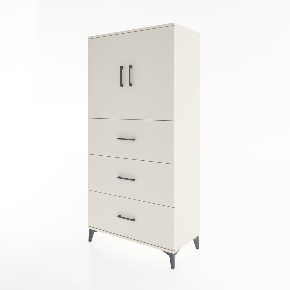 Woodntry Modular Cabinet Moonstone 88x44x170 cm with Doors and Drawers KC24-1