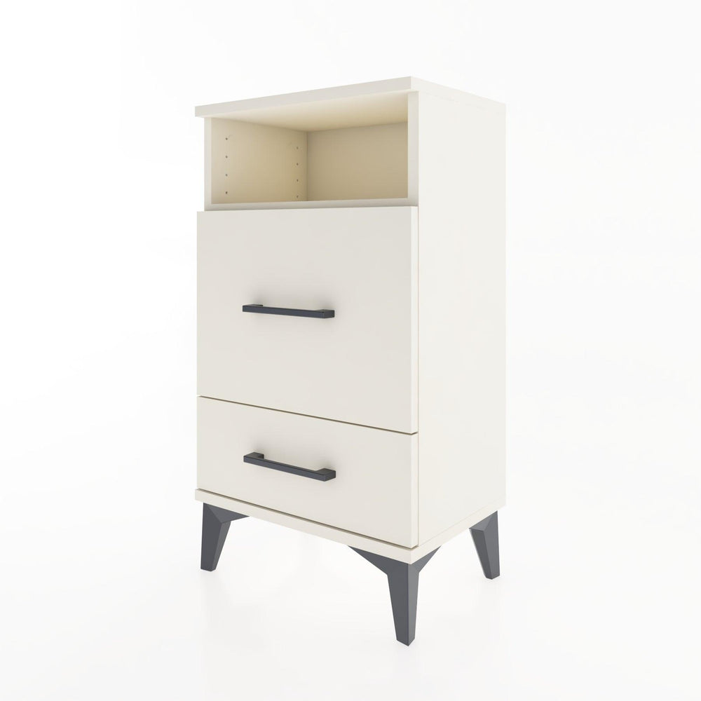 Woodntry Modüler Komodin 2 Çekmece ve Raflı V4 44x30x68 cm Aytaşı - Woodntry