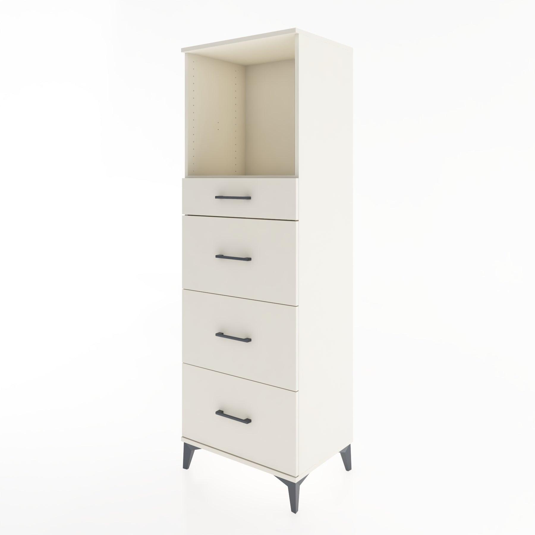 Woodntry Modüler Dolap Aytaşı 60x44x170 cm Çekmeceli ve Raflı CR50-1