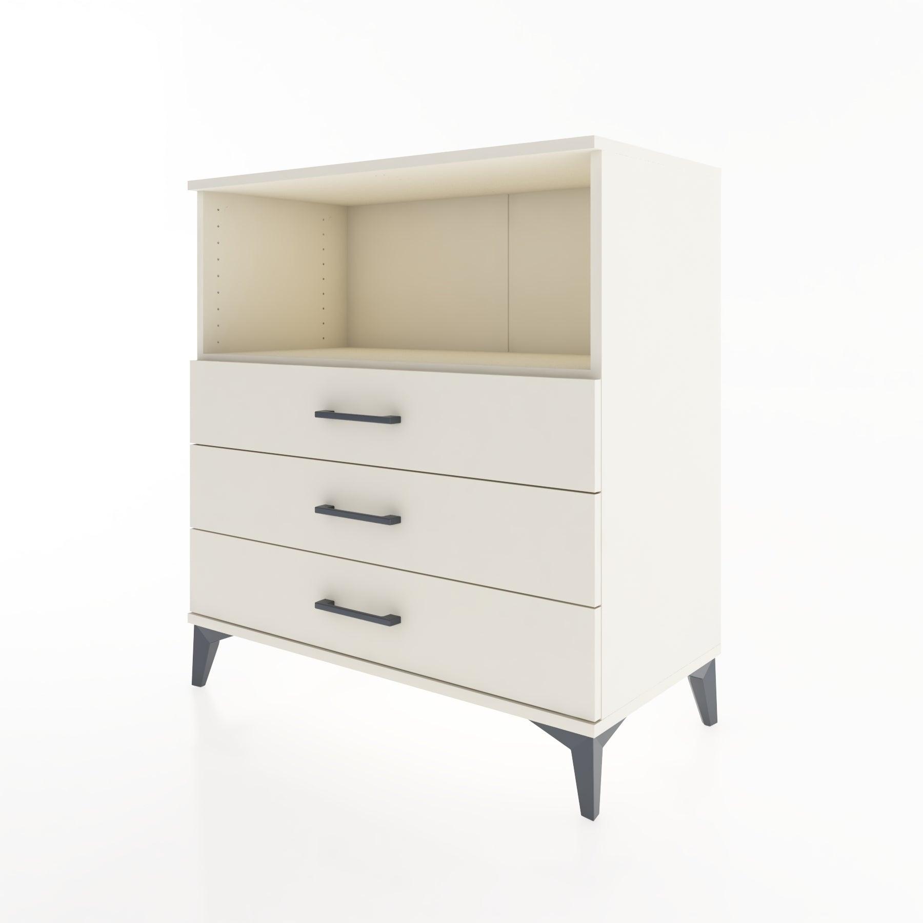 Woodntry Modüler Şifonyer Aytaşı 88x44x84 cm Çekmeceli ve Raflı CR18-1