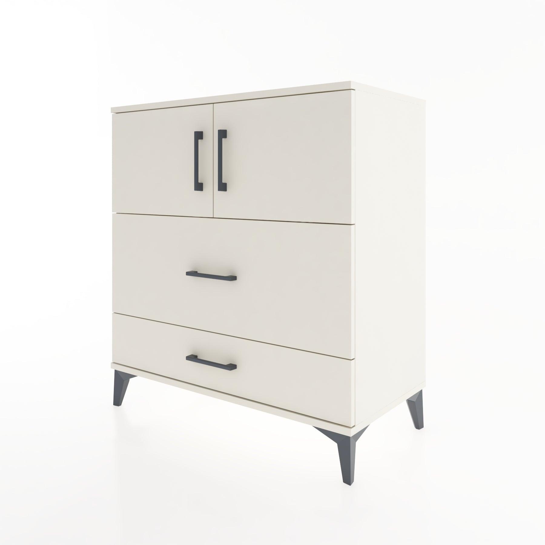 Woodntry Modular Dresser Moonstone 88x44x84 cm with Cover and Drawer KC114-1
