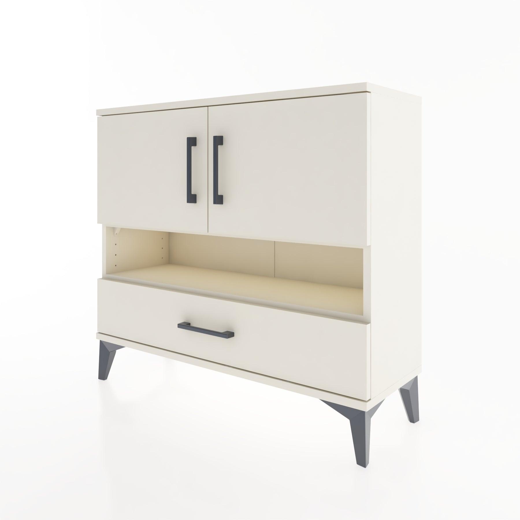 Woodntry Modüler Şifonyer İki Kapaklı T1 88x30x94 cm Aytaşı - Woodntry