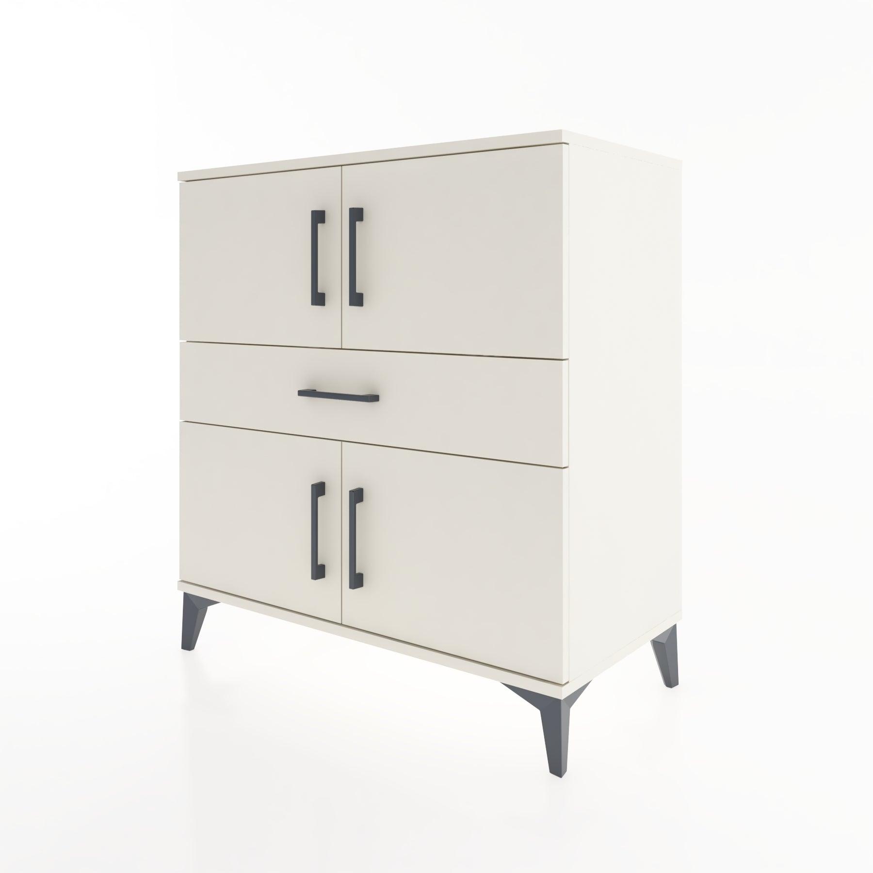 Woodntry Modular Dresser Moonstone 88x44x84 cm with Cover and Drawer KC101-1