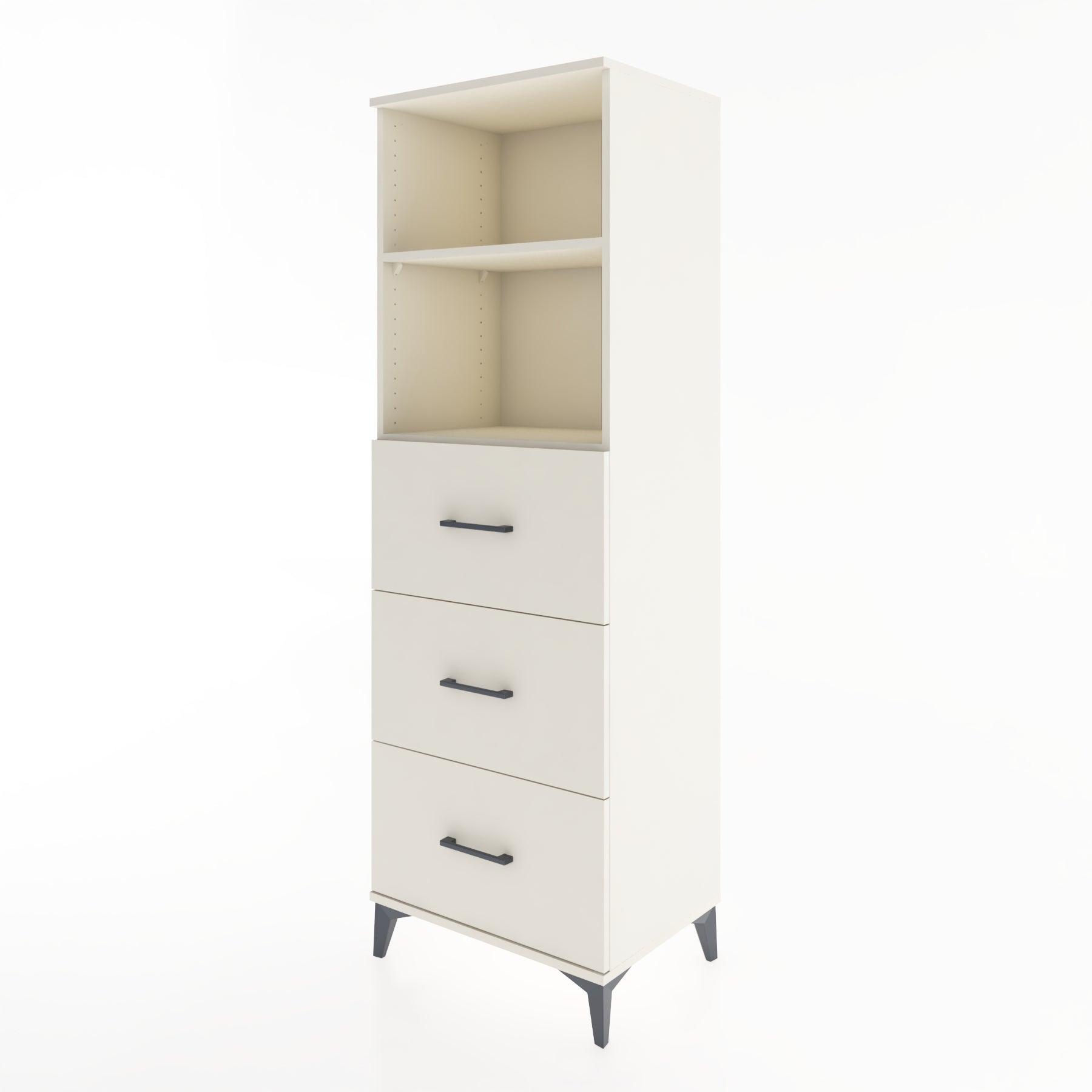Woodntry Modüler Dolap Aytaşı 60x44x170 cm Çekmeceli ve Raflı CR51-1