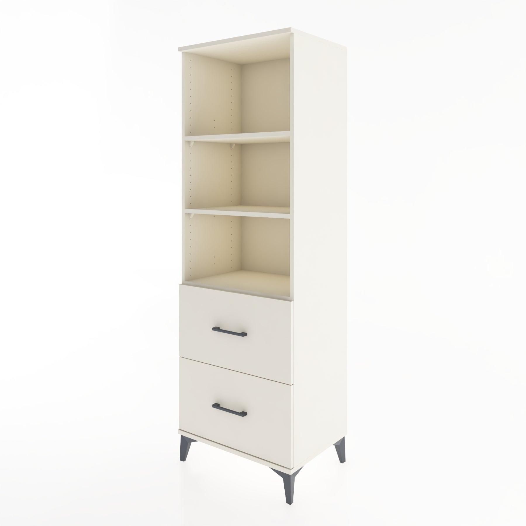 Woodntry Modüler Dolap Aytaşı 60x44x170 cm Çekmeceli ve Raflı CR48-1