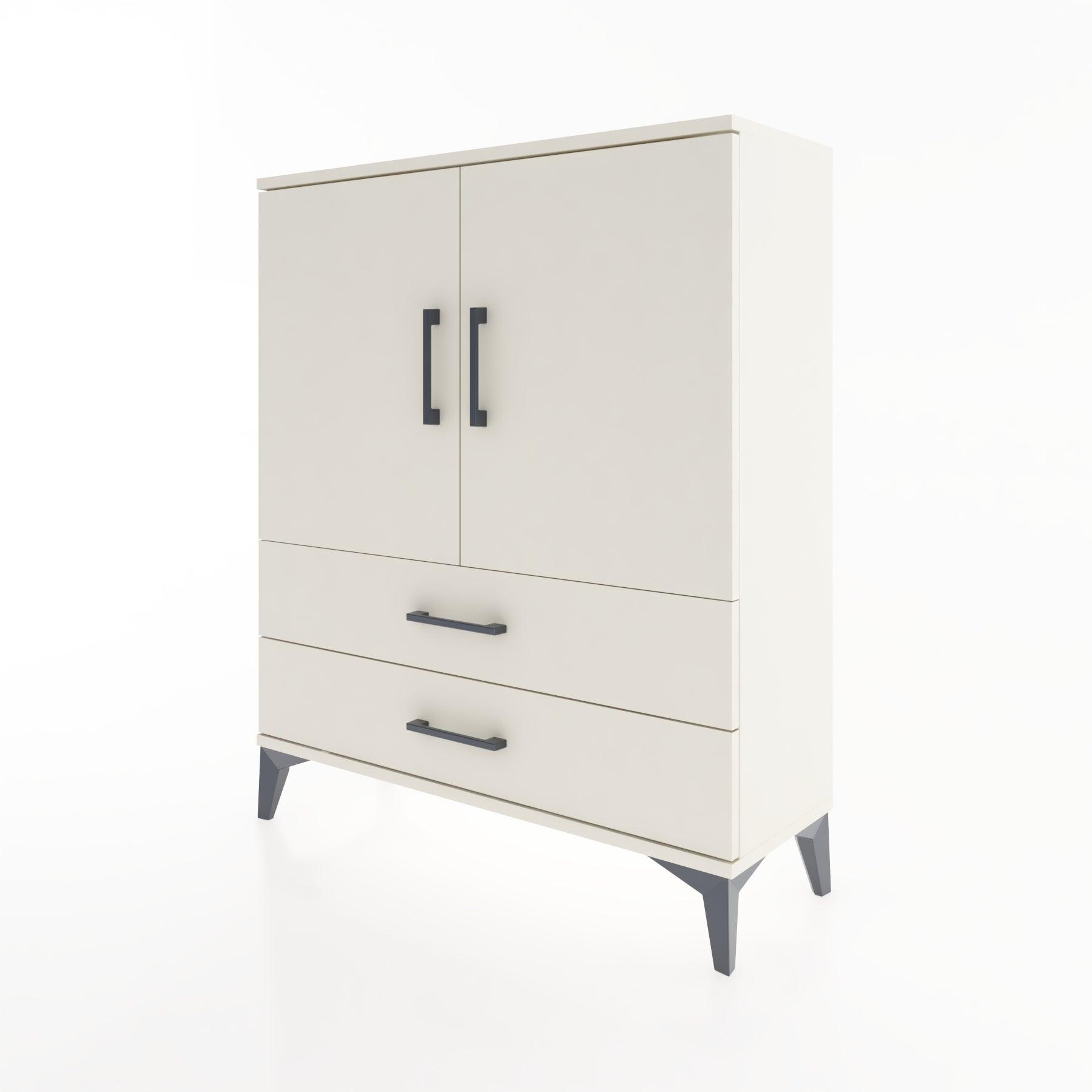 Woodntry Modüler Şifonyer Aytaşı 88x30x94 cm Kapaklı ve Çekmeceli KC6-1