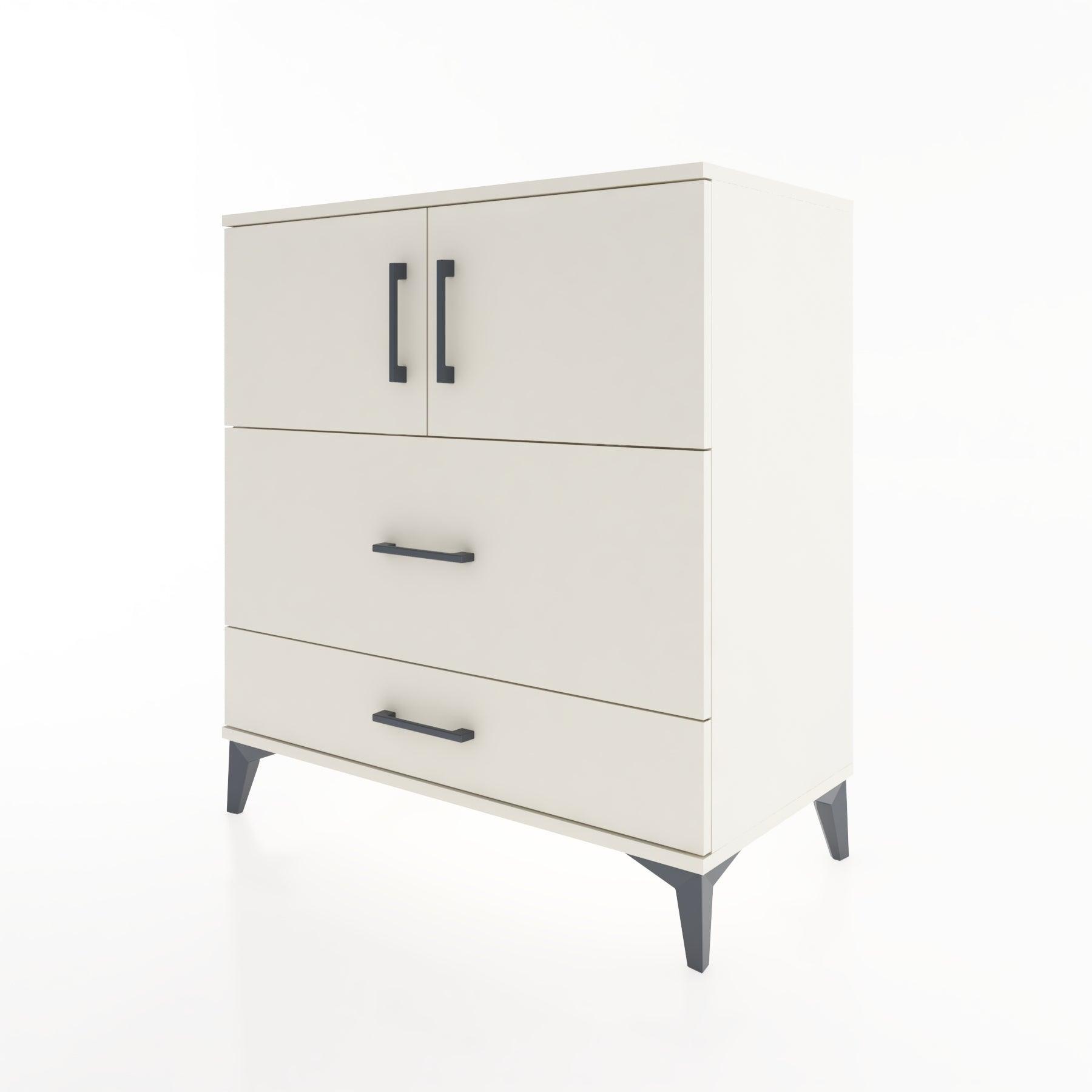 Woodntry Modular Dresser Moonstone 88x44x84 cm with Cover and Drawer KC113-1
