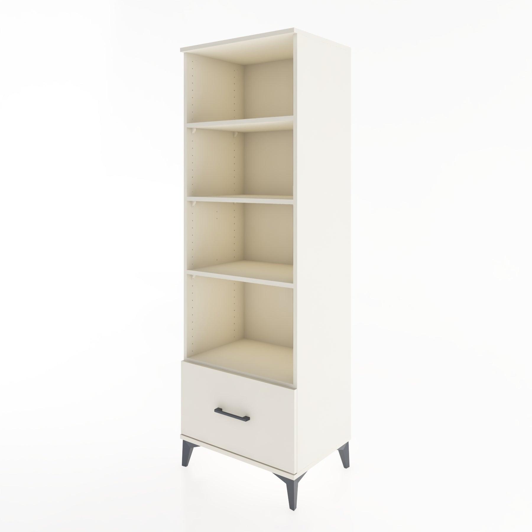 Woodntry Modular Cabinet Moonstone 60x44x170 cm with Drawers and Shelves CR44-1