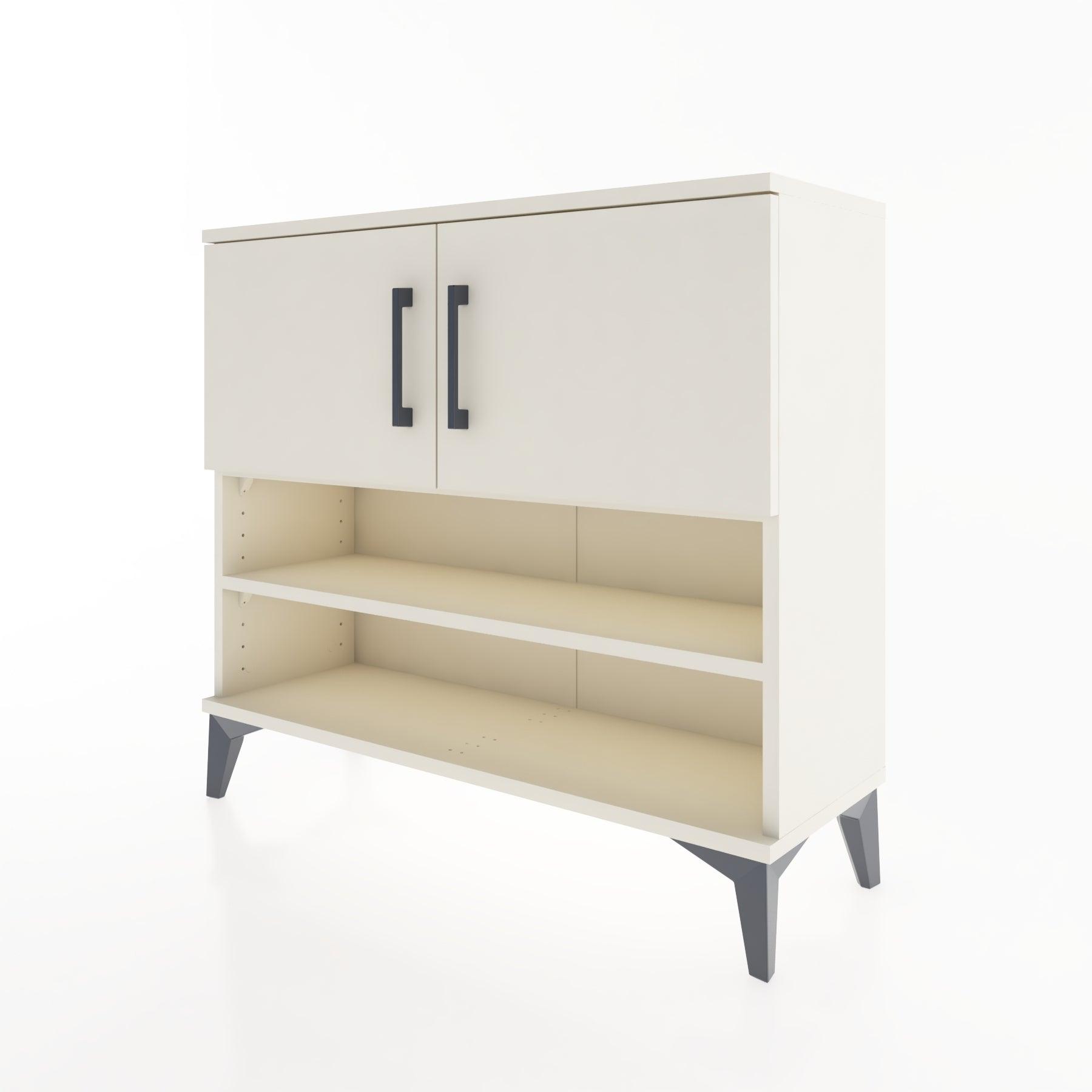 Woodntry Modüler Şifonyer İki Kapak ve Raflı V2 88x30x68 cm Aytaşı - Woodntry