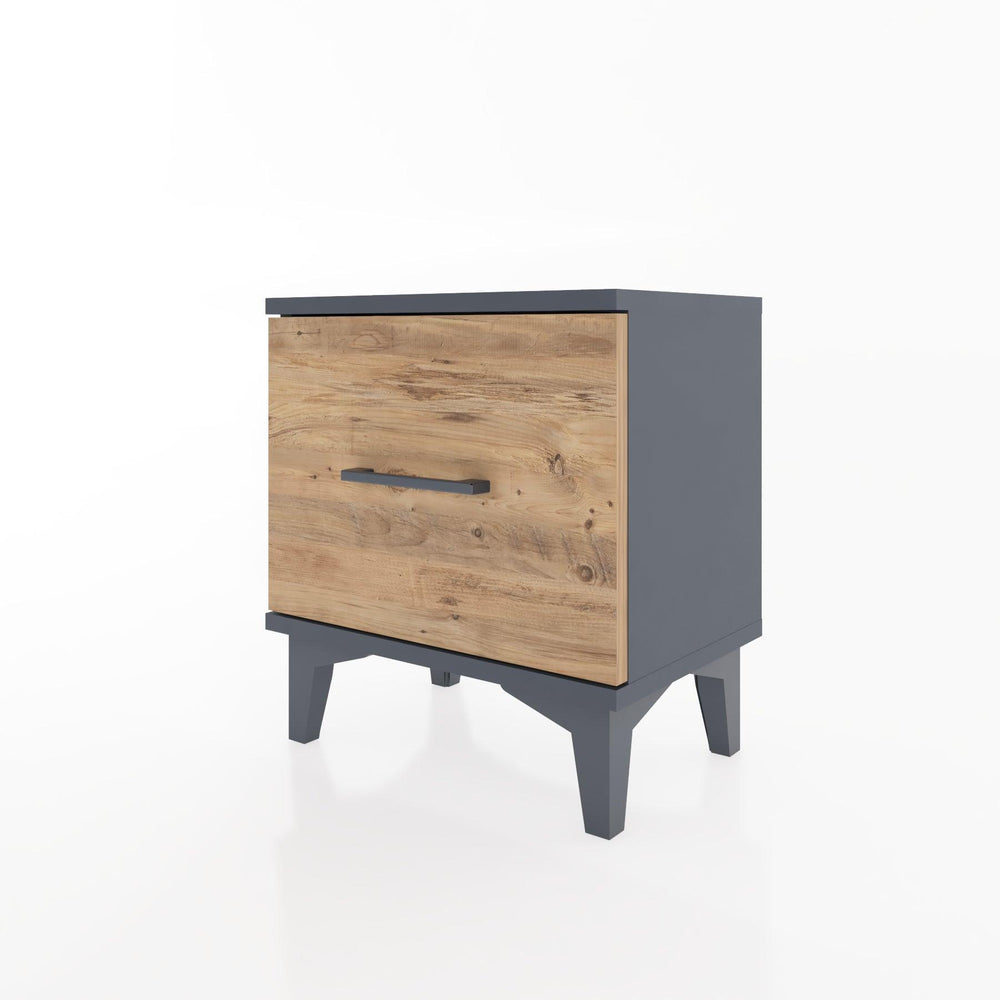 Woodntry Modüler Komodin Tek Çekmeceli 44x30x36 cm Antrasit - Woodntry