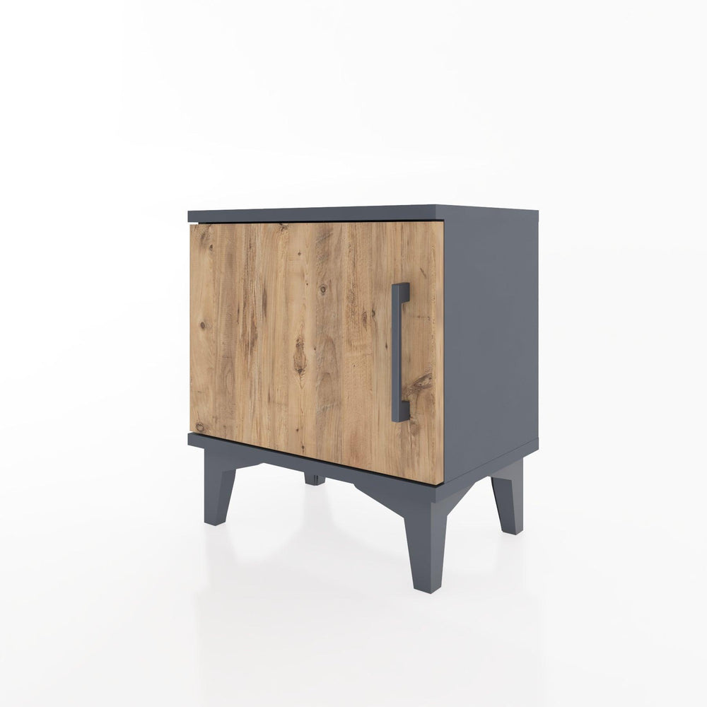 Woodntry Modüler Komodin Tek Kapaklı 44x30x36 cm Antrasit - Woodntry