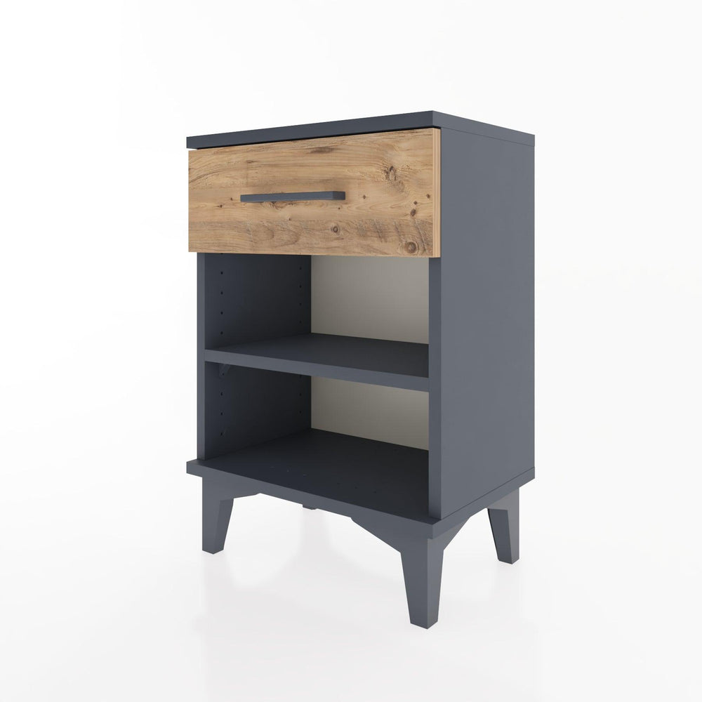 Woodntry Modüler Komodin Tek Çekmeceli 44x30x52 cm Antrasit - Woodntry