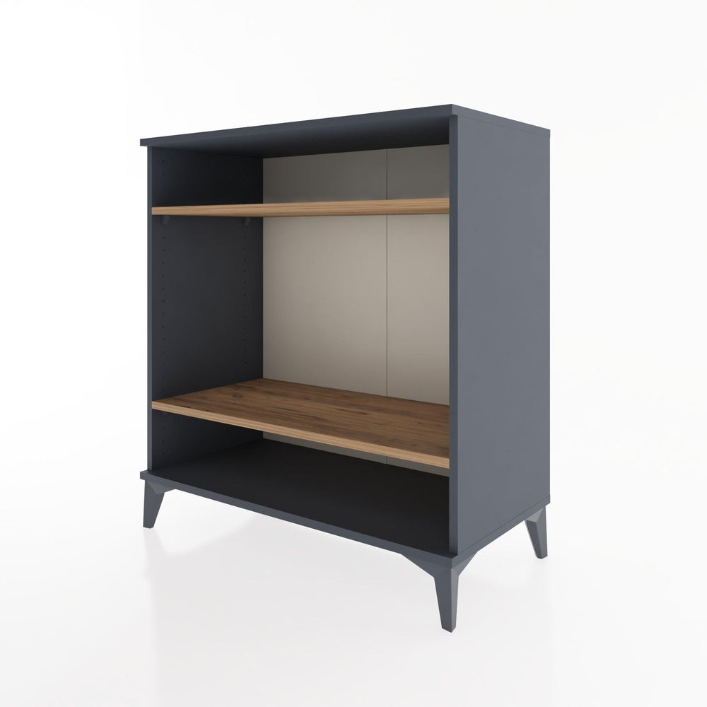 Woodntry Modüler Şifonyer Antrasit 88x44x84 cm Raflı R122-2