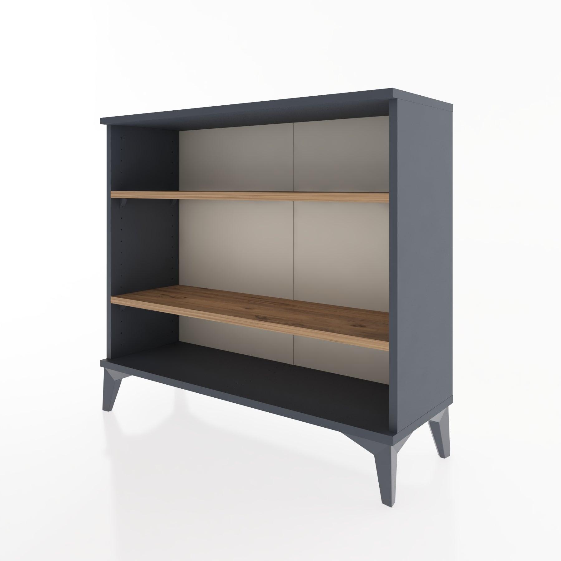 Woodntry Modüler Şifonyer İki Raflı 88x30x68 cm Antrasit - Woodntry