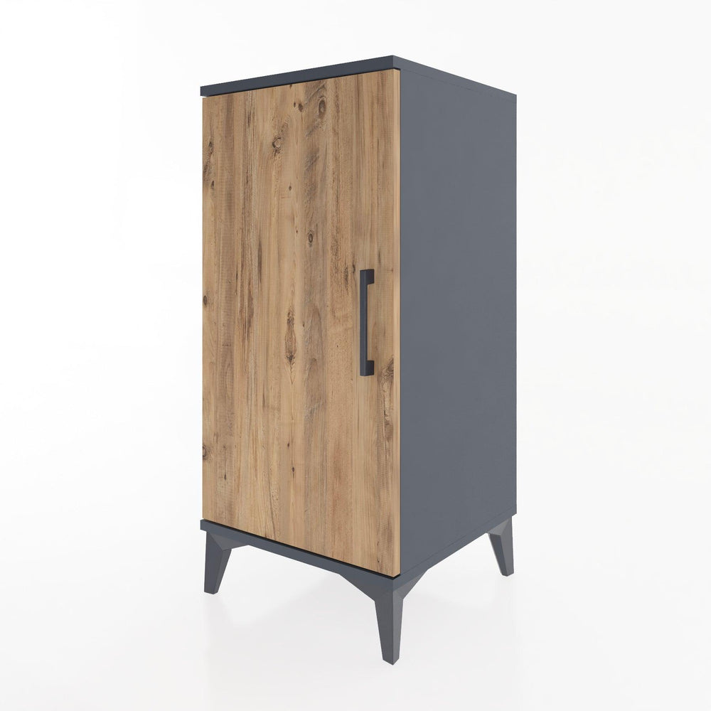 Woodntry Modular Nightstand Anthracite 44x44x84 cm with Lid K23-2