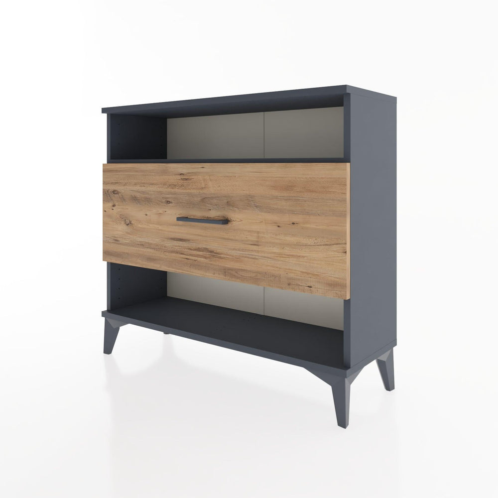 Woodntry Modüler Şifonyer Raf ve Çekmece V2 88x30x68 cm Antrasit - Woodntry