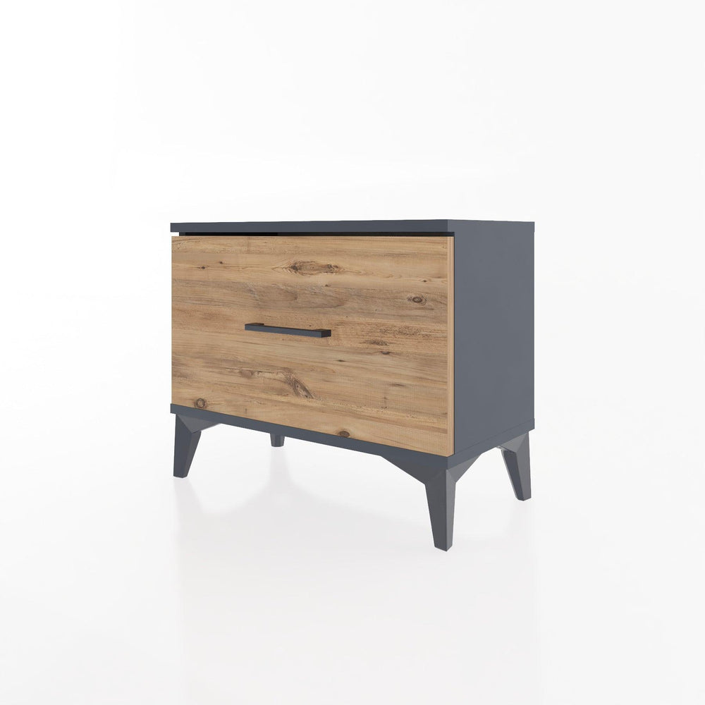 Woodntry Modular Nightstand Anthracite 60x30x36 cm Drawer C1-2