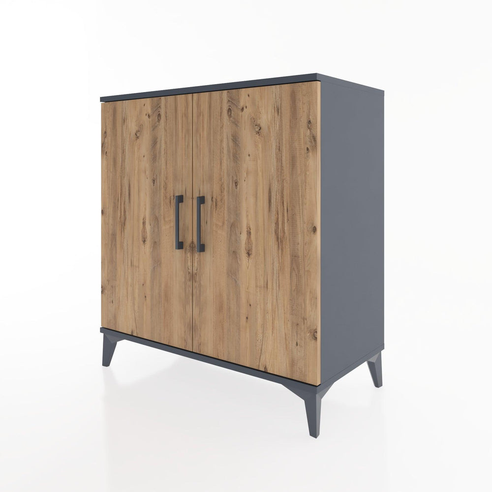 Woodntry Modüler Şifonyer Antrasit 88x44x84 cm Kapaklı K87-2