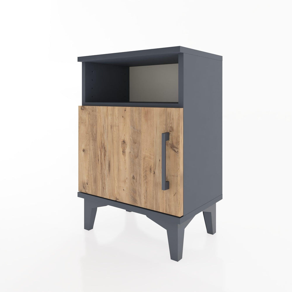 Woodntry Modüler Komodin Raf ve Tek Kapaklı 44x30x52 cm Antrasit - Woodntry