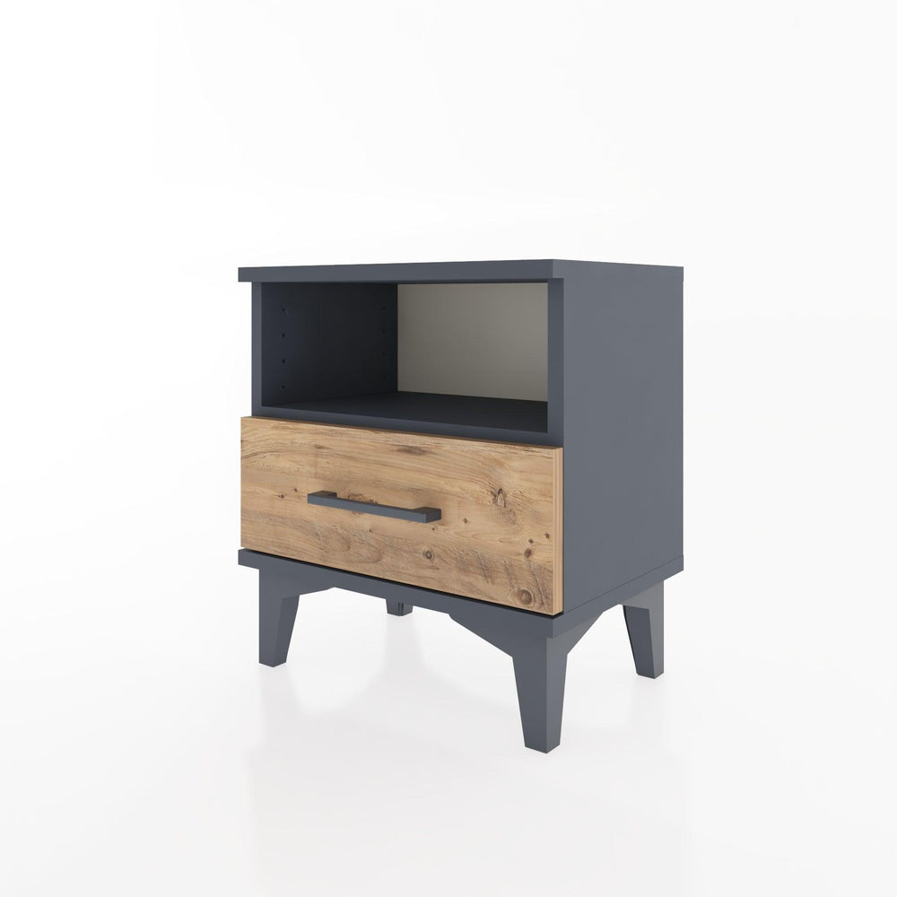 Woodntry Modüler Komodin Raf ve Çekmece 44x30x36 cm Antrasit - Woodntry