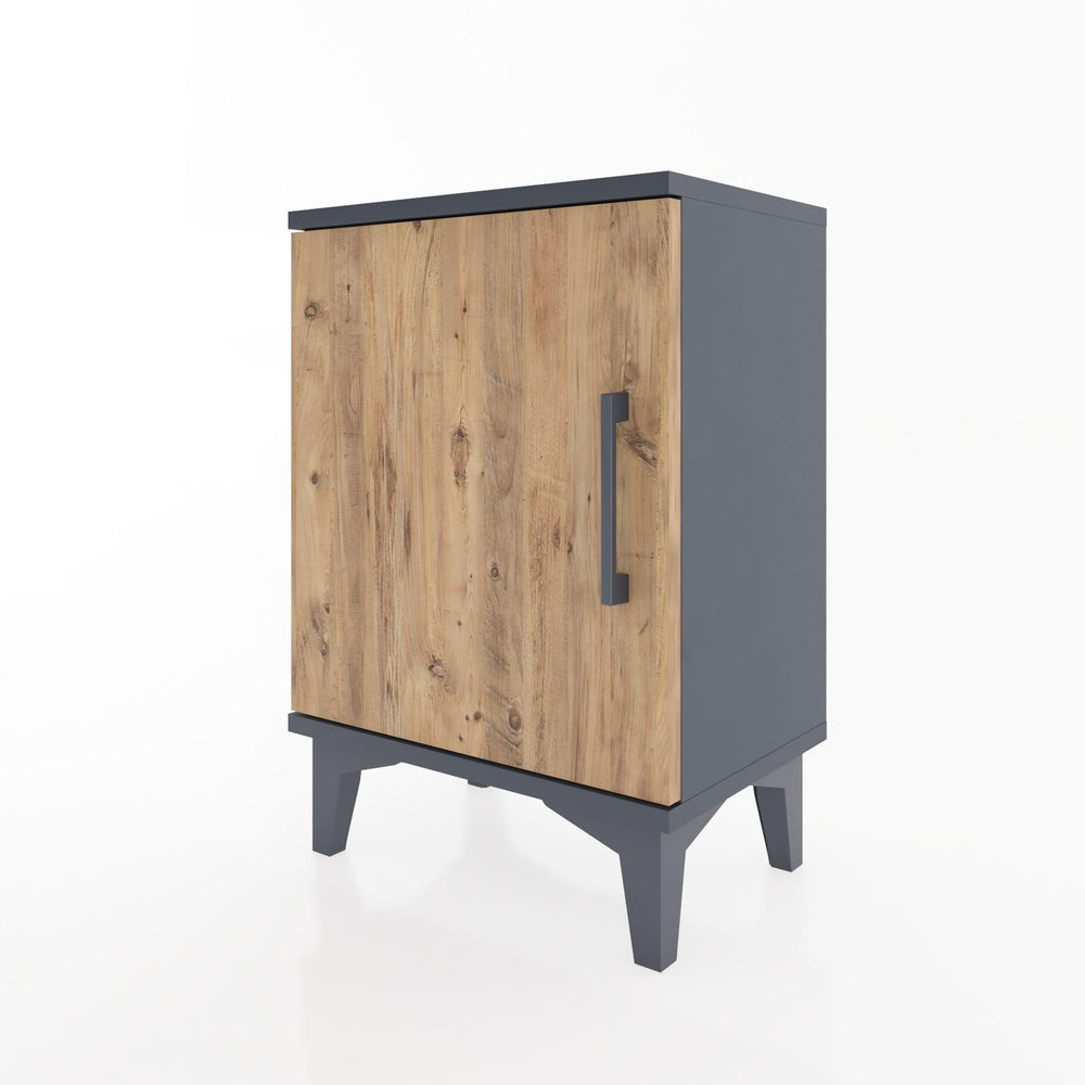 Woodntry Modüler Komodin Tek Kapaklı 44x30x52 cm Antrasit - Woodntry