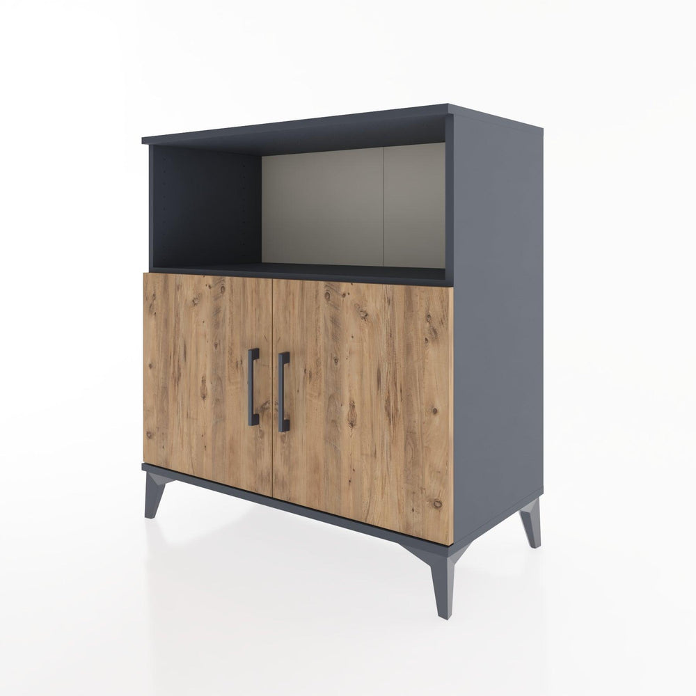 Woodntry Modular Dresser Anthracite 88x44x84 cm with Cover and Shelf KR40-2