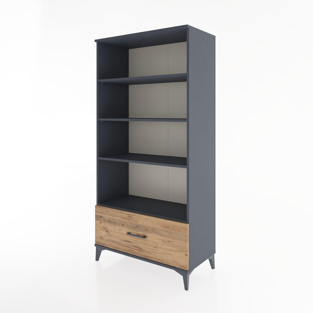 Woodntry Modular Cabinet Anthracite 88x44x170 cm with Drawers and Shelves CR44-2