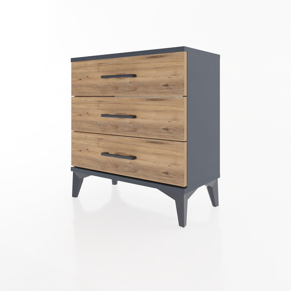 Woodntry Modular Nightstand Anthracite 60x30x52 cm Drawer C1-2