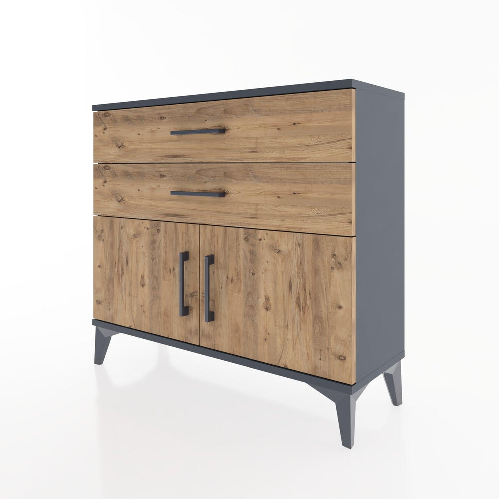 Woodntry Modüler Şifonyer Kapak ve Çekmeceli V3 88x30x68 cm Aytaşı - Woodntry