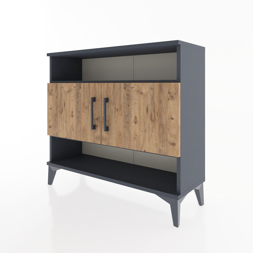 Woodntry Modüler Şifonyer Raf ve İki Kapaklı V3 88x30x68 cm Çam - Woodntry