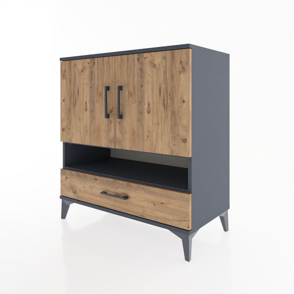 Woodntry Modular Dresser Anthracite 88x44x84 cm Functional F28-2