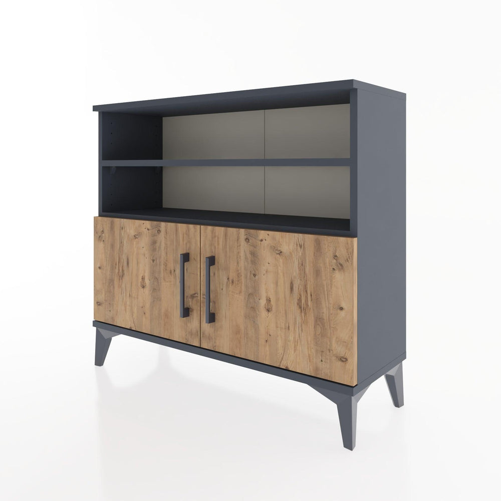 Woodntry Modüler Şifonyer Raf Çekmece Kapaklı 88x30x68 cm Çam - Woodntry