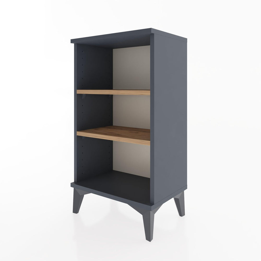 Woodntry Modüler Komodin Üç Raflı 44x30x68 cm Antrasit - Woodntry