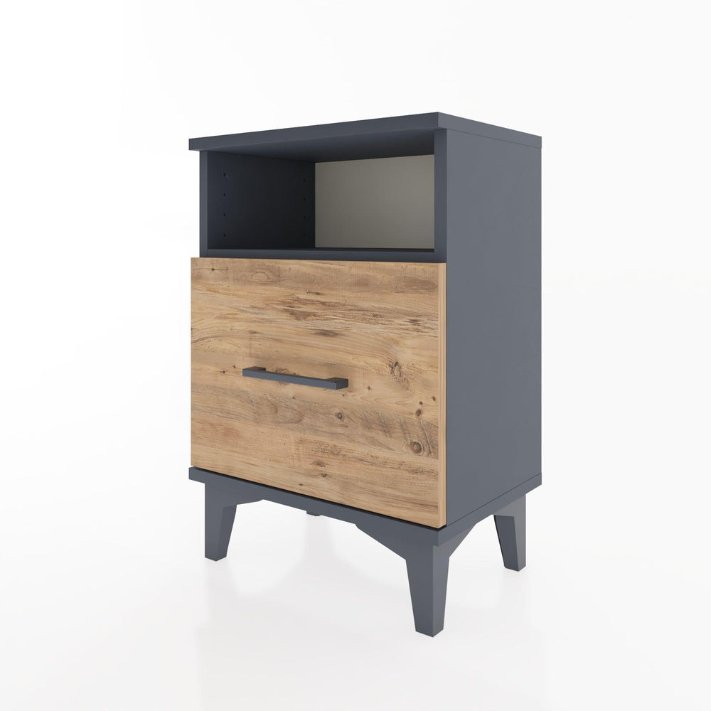 Woodntry Modüler Komodin Raf ve Çekmece 44x30x52 cm Antrasit - Woodntry