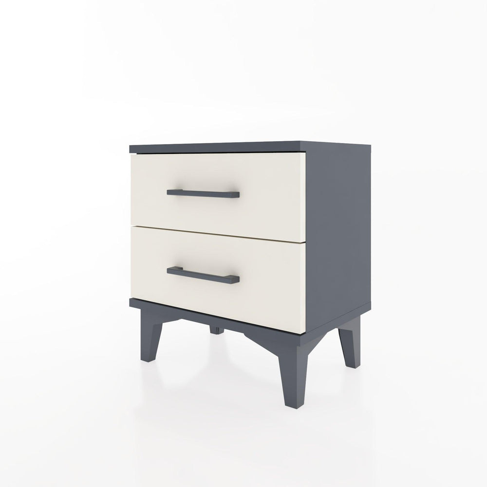 Woodntry Modüler Komodin İki Çekmeceli 44x30x36 cm Antrasit - Woodntry