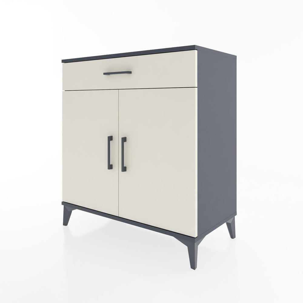 Woodntry Modüler Şifonyer Antrasit 88x44x84 cm Kapaklı ve Çekmeceli KC79-2