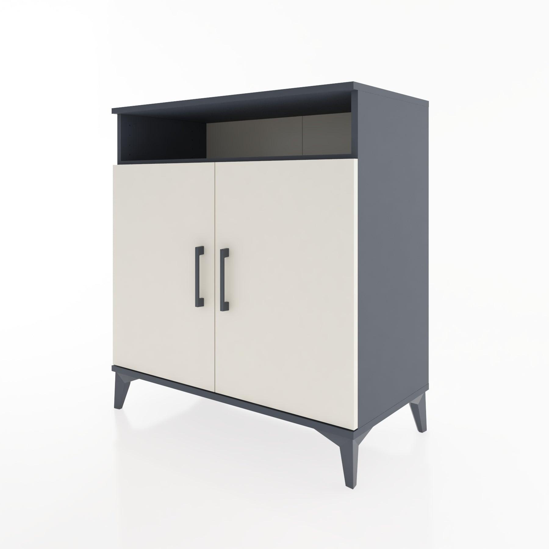 Woodntry Modular Dresser Anthracite 88x44x84 cm with Cover and Shelf KR84-2