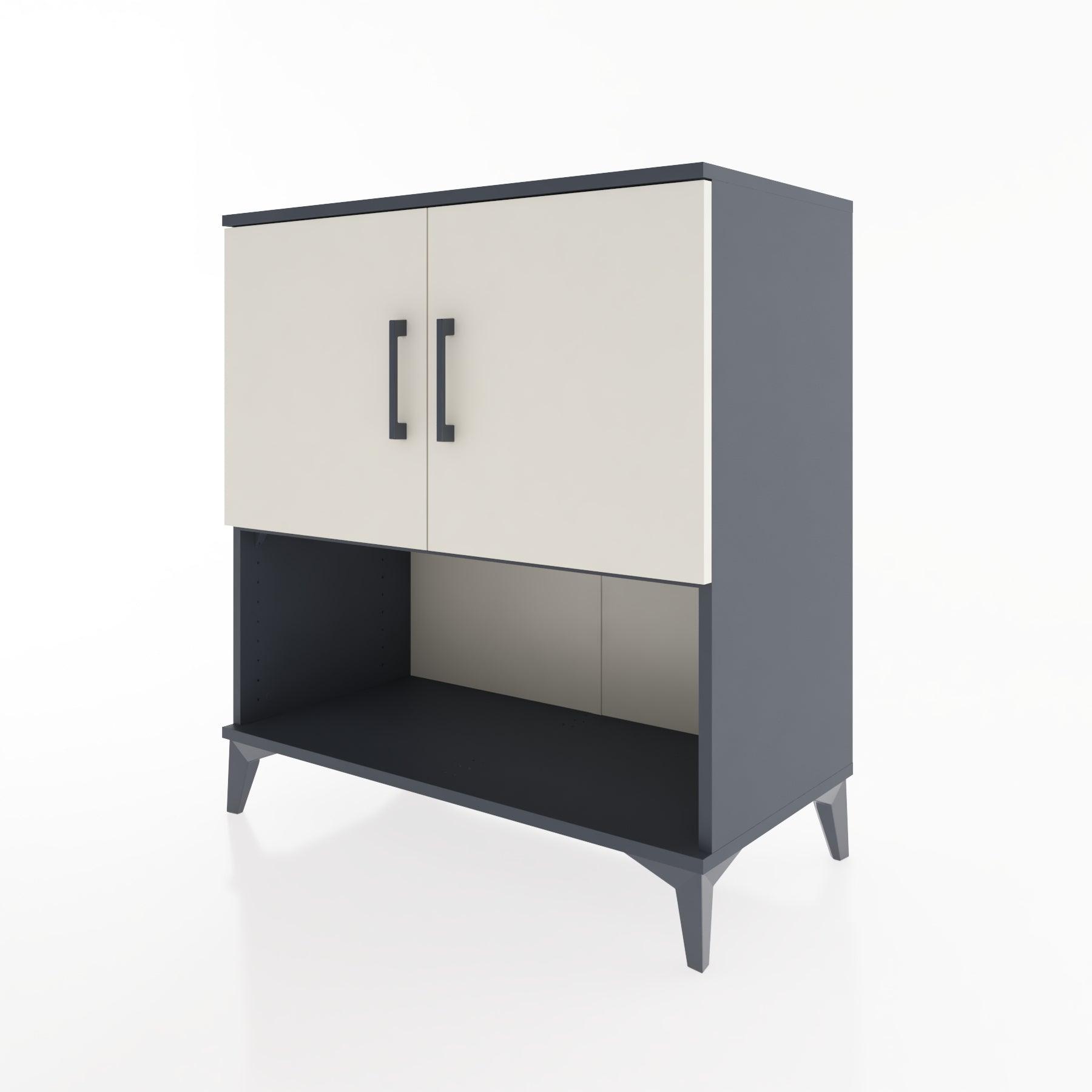 Woodntry Modular Dresser Anthracite 88x44x84 cm with Cover and Shelf KR43-2