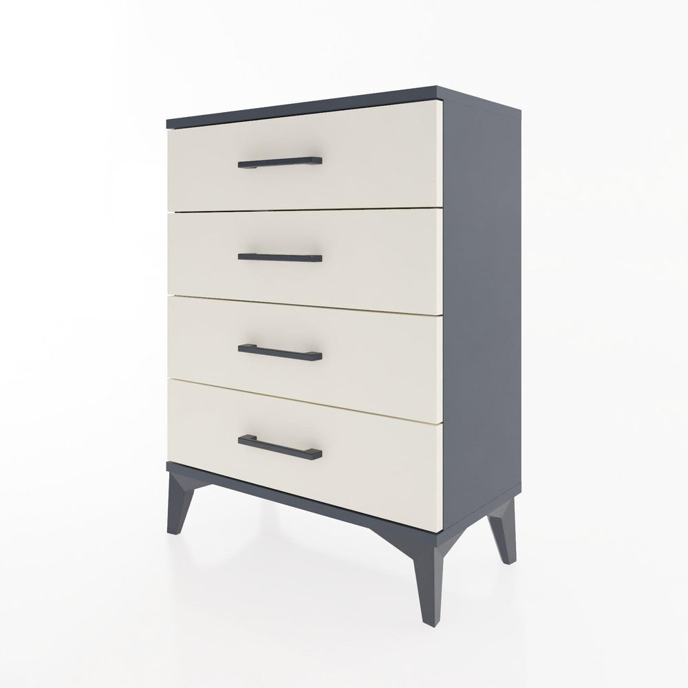 Woodntry Modüler Komodin Antrasit 60x30x68 cm Çekmeceli C1-2