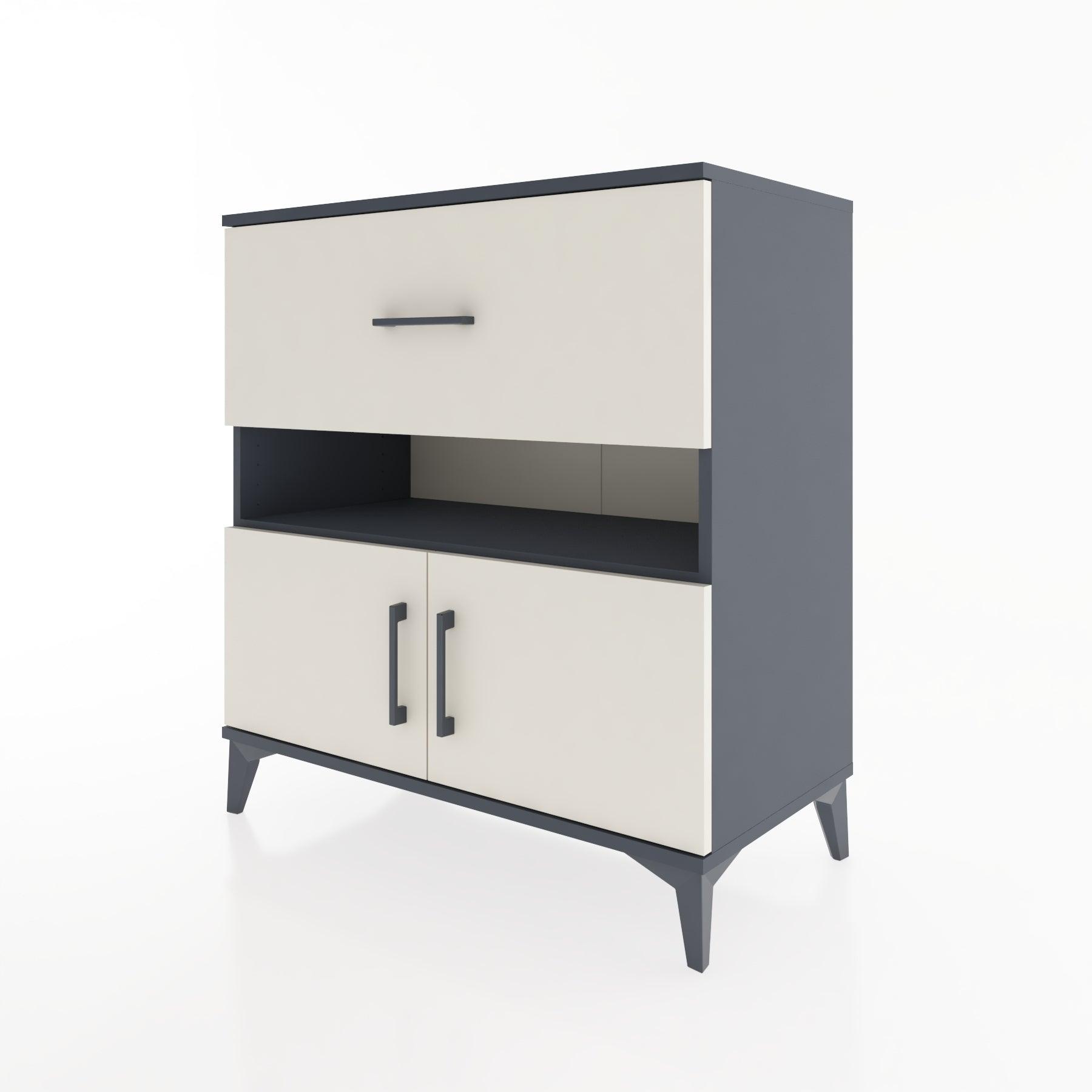 Woodntry Modular Dresser Anthracite 88x44x84 cm Functional F107-2