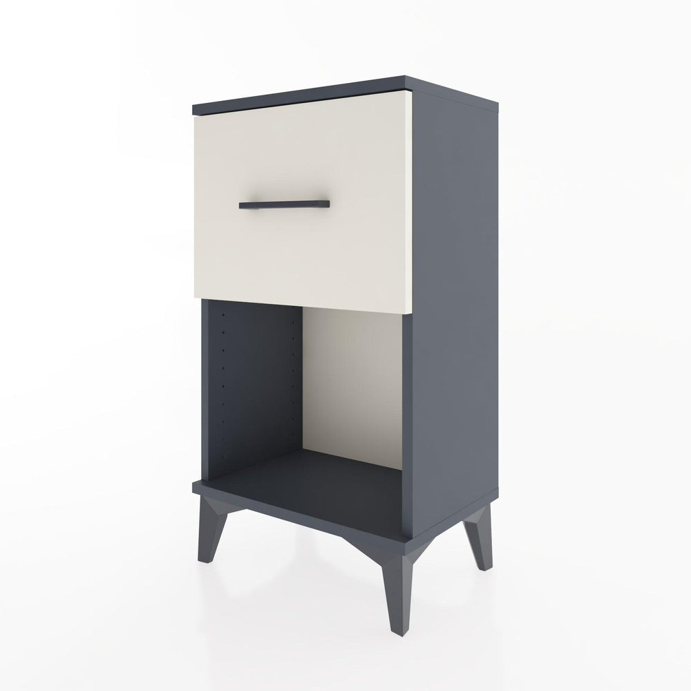 Woodntry Modüler Komodin Tek Çekmece ve Raflı V1 44x30x68 cm Antrasit - Woodntry