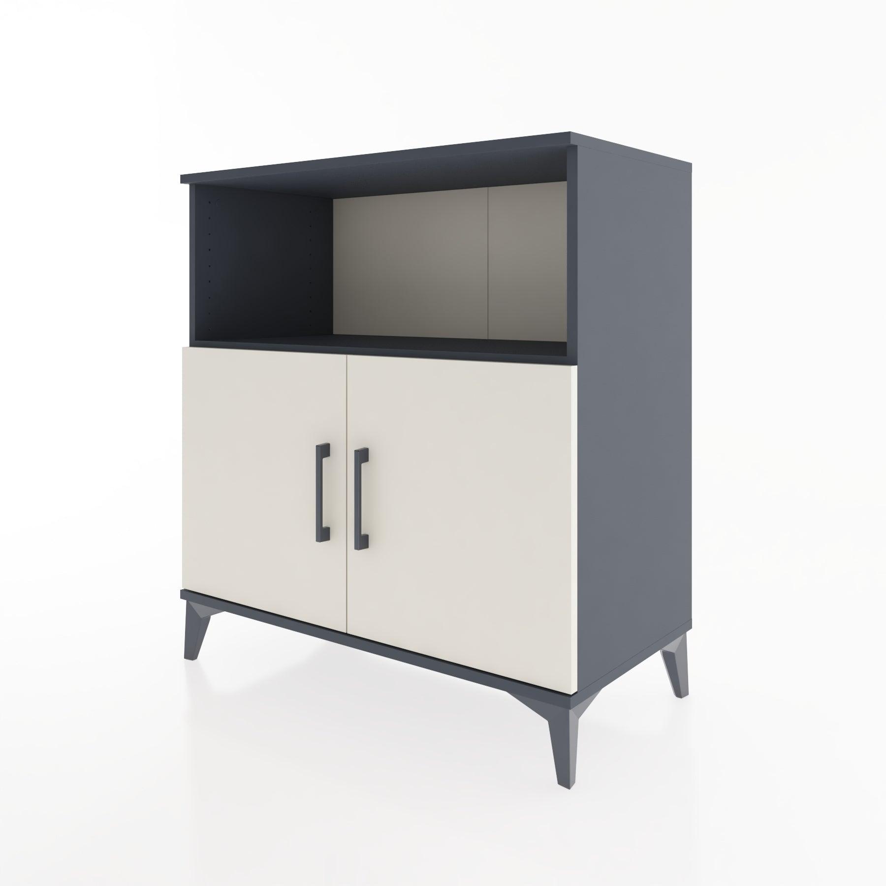 Woodntry Modular Dresser Anthracite 88x44x84 cm with Cover and Shelf KR41-2