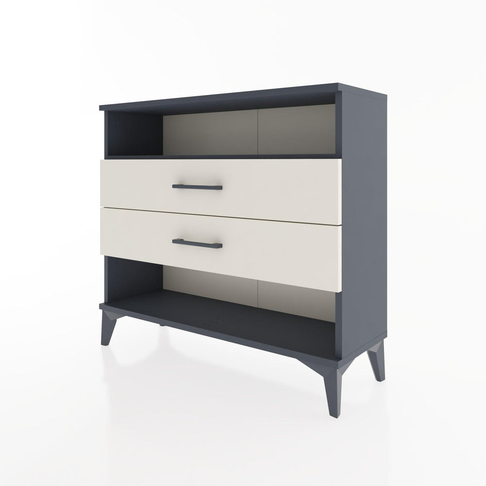 Woodntry Modüler Şifonyer İki Çekmeceli V3 88x30x68 cm Antrasit - Woodntry